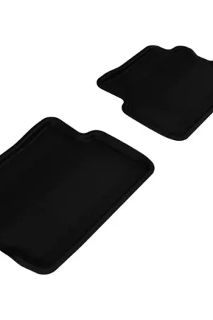 3D MAXpider 2008-2011 Ford Focus Kagu 2nd Row Floormats - Black Big Sale