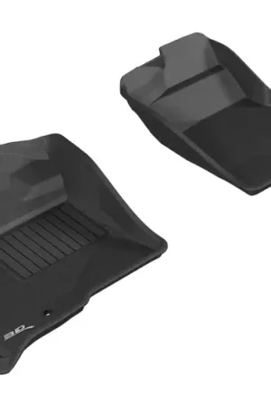3D MAXpider 2009-2010 Ford F-150 Regular/Supercab/Supercrew Kagu 1st Row Floormat - Black Cheap