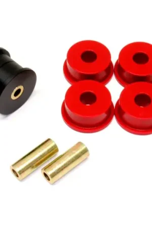 BMR 12-15 5th Gen Camaro Differential Mount Bushing Kit (Poly/Delrin Combo) - Black/Red Fast Shipping