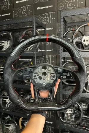 [Media/Test] Audi (2022+ B9 Wheel) - Sport - Gloss Carbon - Perforated Leather - Red Stitching - Red Stripe Best Seller