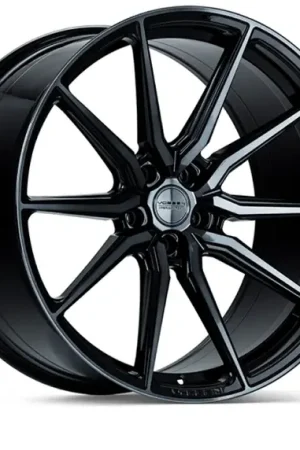 Vossen HF-3 24x10 / 5x120 / ET32 / Deep Face / 72.56 - Double Tinted - Gloss Black Wheel Free Shipping