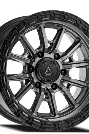 17" Arena Wheel Co A106 Trek Gunmetal Center with Gloss Black Lip 6-Lug Off-Road Rims New Release