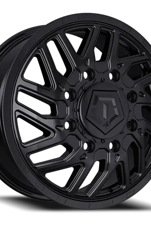 Tis 544B Dually Wheel 22x8.25 8x165.1 Gloss Black 127mm - FREE T-SHIRT INCLUDED! In Demand