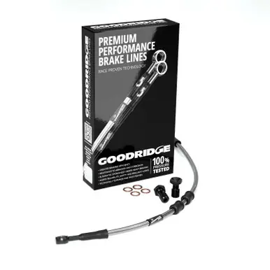 Affordable Goodridge 93-00 HD FXD Multi Model -4in Front Brake Line Kit - Clear - HD0039-3FC-CL-4